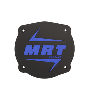CACHE/OBTURATEUR BOITE A AIR DOPPLER ADAPT. MRT -2022 VERSION LOGO MRT NOIR/BLEU