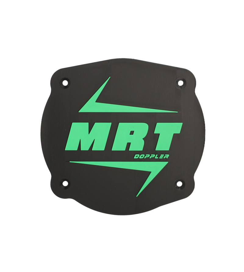 CACHE/OBTURATEUR BOITE A AIR DOPPLER ADAPT. MRT -2022 VERSION LOGO MRT NOIR/VERT