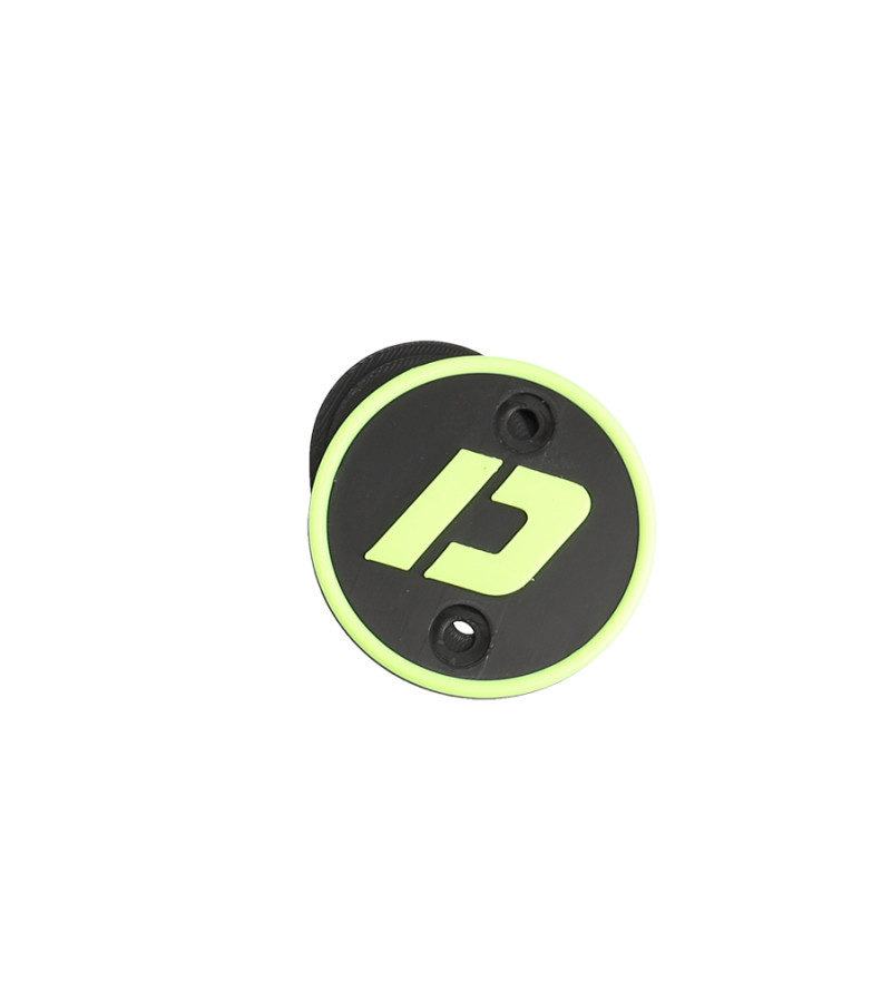 CACHE/OBTURATEUR BOITE A AIR DOPPLER ADAPT. DERBI SENDA NOIR/JAUNE FLUO