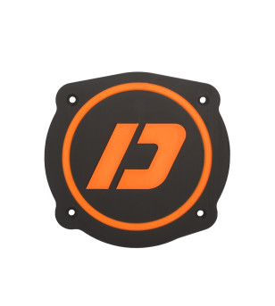CACHE/OBTURATEUR BOITE A AIR DOPPLER ADAPT. MRT -2022 VERSION LOGO DOPPLER NOIR/ORANGE