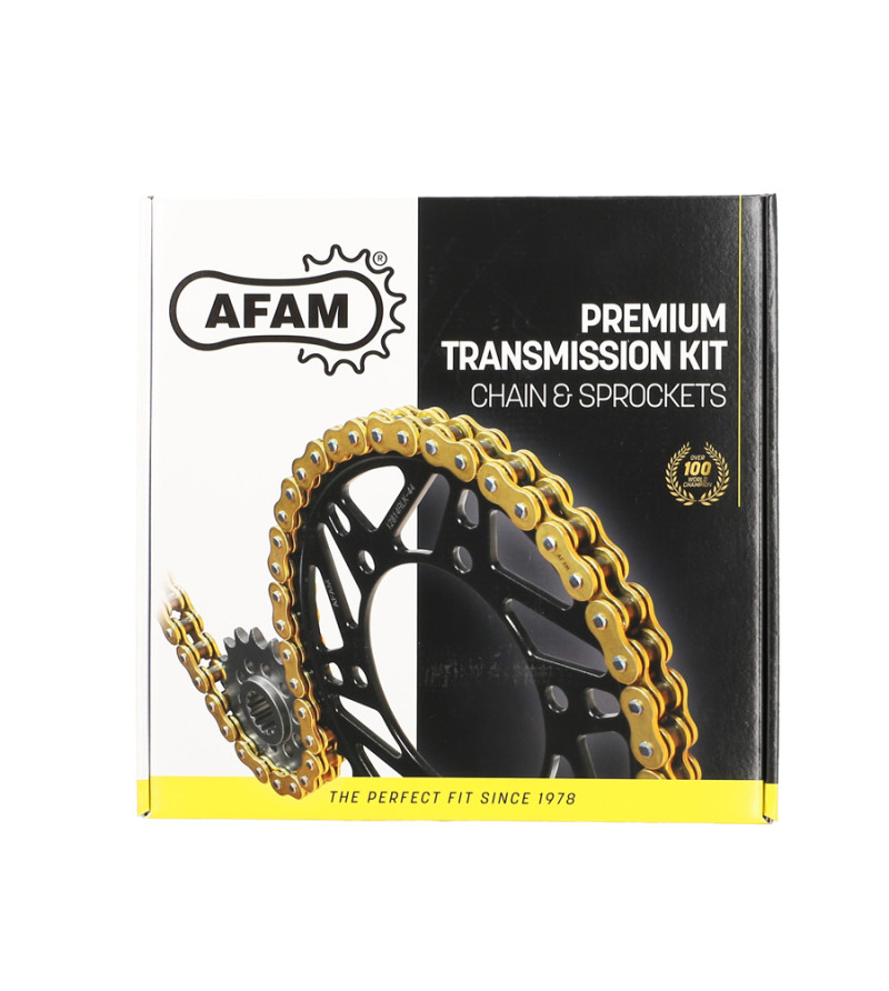 KIT CHAINE AFAM ADAPT. APRILIA SX 125 08-13 17X45 (DEMULT.ORIGINE)