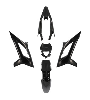 CARROSSERIE / CARENAGE MECABOITE TUN'R KIT BETA RR 50 NOIR 2021- (5 PIECES)