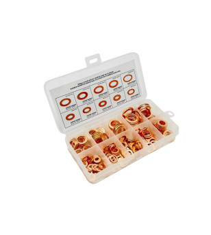 COFFRET JOINT CUIVRE DAM INT 5-14 (BOÎTE ASSORTIMENT DE 200 PCS)