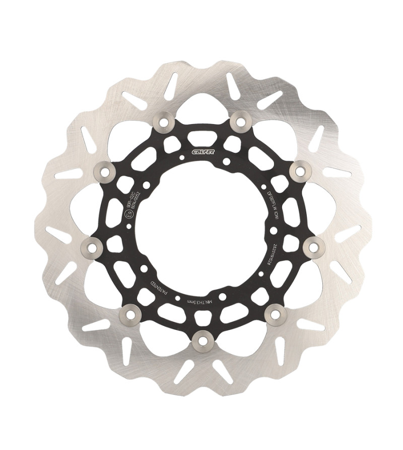 DISQUE FREIN WAVE GALFER MAXI-SCOOTER DF097CW FLOTTANT ADAPT. HONDA 750 X ADV(296X4MM)