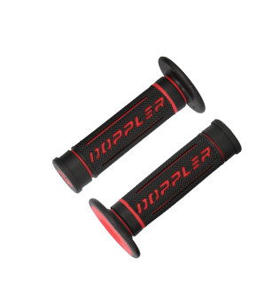 REVETEMENT/POIGNEE DOPPLER GRIP 3D NOIR/ROUGE (PR)
