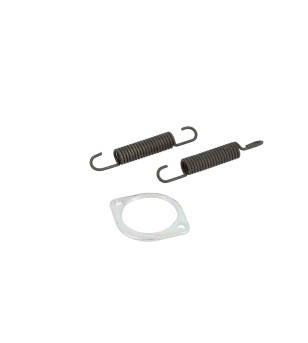 BRIDE ATTACHE RESSORTS + 2 RESSORTS NINJA/OMEGA POUR ROTULE  ECROU CYCLO ADAPT. MBK 51