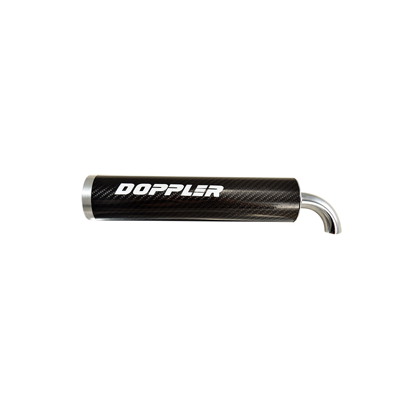 SILENCIEUX / CARTOUCHE SCOOTER DOPPLER S3R CARBONE MONTAGE UNIVERSEL (D.60MM) Échappements sur le site du spécialiste des deu...