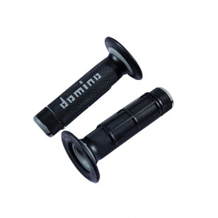 REVETEMENT/POIGNEE DOMINO A020 CROSS DOUBLE DENSITE NOIR/GRIS (PR) 118MM Revêtements et Poignées sur le site du spécialiste d...