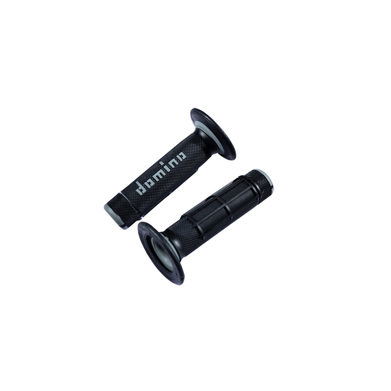 REVETEMENT/POIGNEE DOMINO A020 CROSS DOUBLE DENSITE NOIR/GRIS (PR) 118MM Revêtements et Poignées sur le site du spécialiste d...