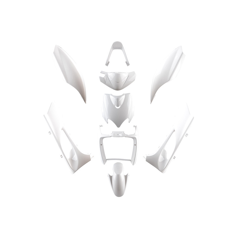 CARROSSERIE SCOOTER TUN'R KIT ADAPT. MBK 50 MACH G / YAMAHA 50 JOG RR BLANC (9 PIECES) Carrosseries sur le site du spécialist...