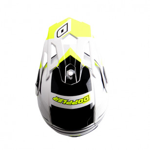 CASQUE CROSS DOPPLER BLANC / JAUNE / NOIR VERNI T59-60 L Casques Cross sur le site du spécialiste des deux roues O-TAKET.COM