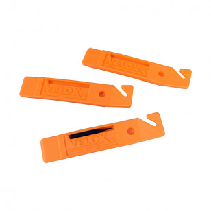 OUTIL DEMONTE PNEU VELO VELOX PLASTIQUE ORANGE BLISTER (JEU DE 3)