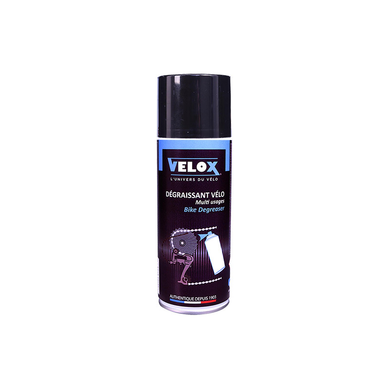 NETTOYANT/DEGRAISSANT VELO MULTI VELOX (AEROSOL 400ML) ATELIER sur le site du spécialiste des deux roues O-TAKET.COM