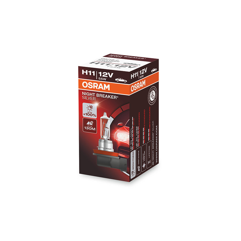 LAMPE/AMPOULE 12V 55W (H11) OSRAM PROJECTEUR (PGJ19-2) SCOOTER sur le site du spécialiste des deux roues O-TAKET.COM