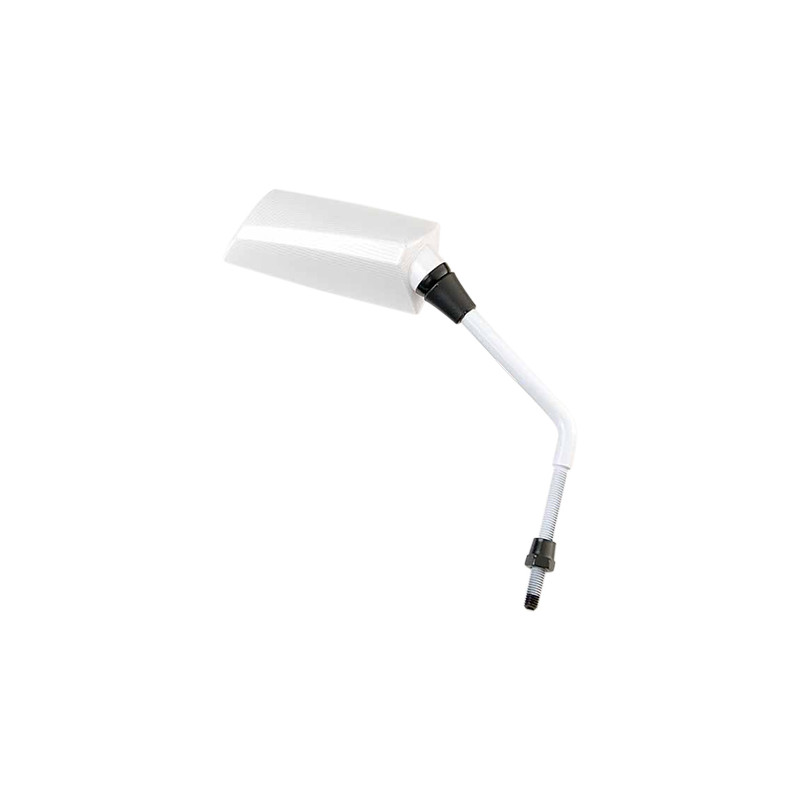 RETRO UNIVERSEL TUN'R* GP1 D10 BLANC VERNI DROIT (X1) Rétroviseurs sur le site du spécialiste des deux roues O-TAKET.COM