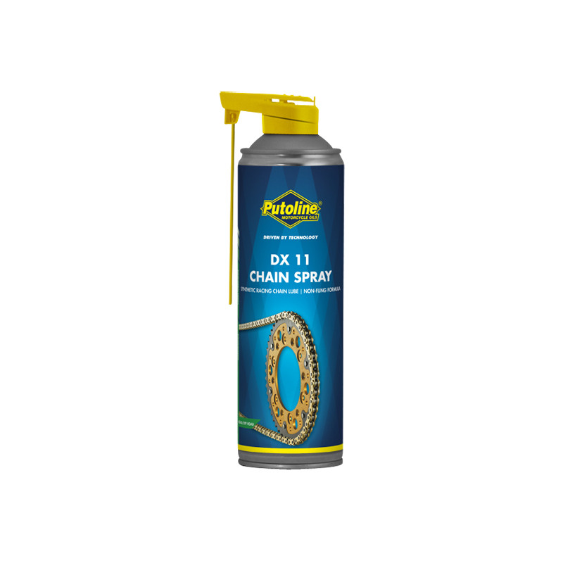 GRAISSE CHAINE DX11 SPRAY CHAIN PUTOLINE (AEROSOL 75ML) LUBRIFIANTS sur le site du spécialiste des deux roues O-TAKET.COM