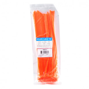 COLLIER RILSAN PLASTIQUE ORANGE LONG 3,6X250 MM (X100) ATELIER sur le site du spécialiste des deux roues O-TAKET.COM