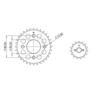 KIT CHAINE AFAM ADAPT. 125 SKYTEAM SKYMAX 2010-2016 420 15X32 (DEMULT. ORIGINE) Kits chaînes sur le site du spécialiste des d...