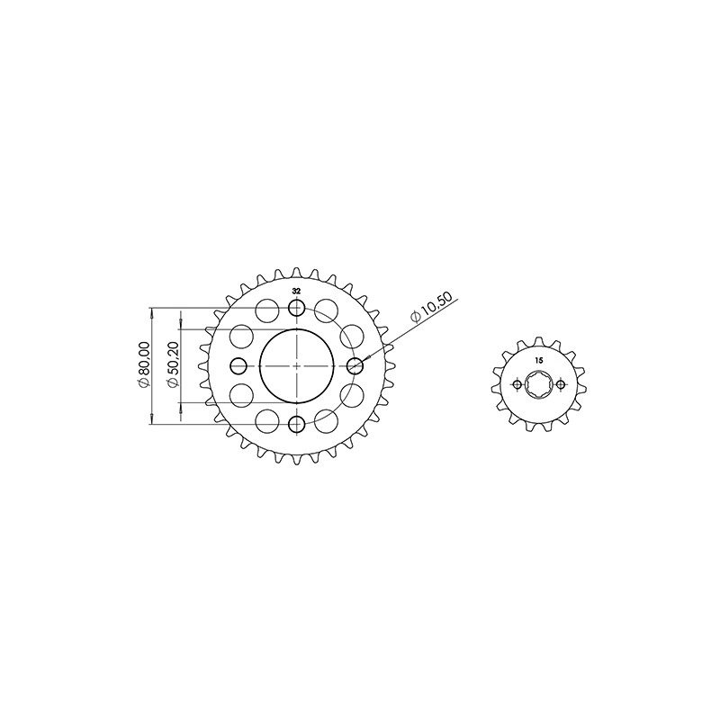 KIT CHAINE AFAM ADAPT. 125 SKYTEAM SKYMAX 2010-2016 420 15X32 (DEMULT. ORIGINE) Kits chaînes sur le site du spécialiste des d...