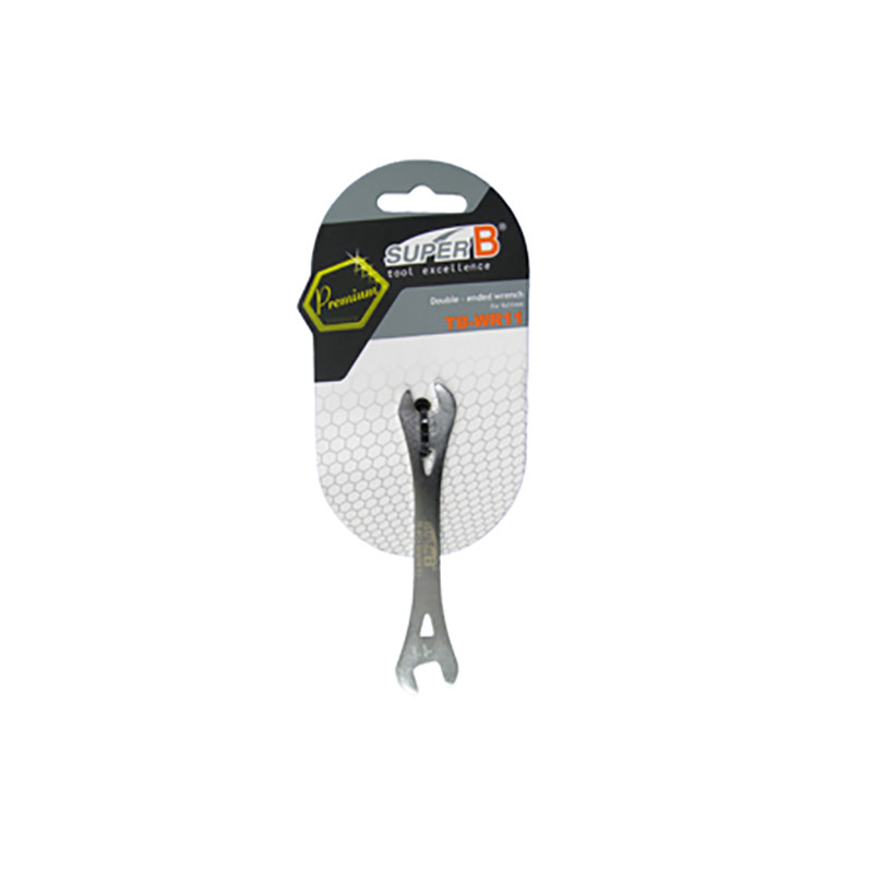 OUTIL SERRAGE SUPER B TB-WR11 EN DOUBLE 9/11MM (CLE PLATE) ATELIER sur le site du spécialiste des deux roues O-TAKET.COM