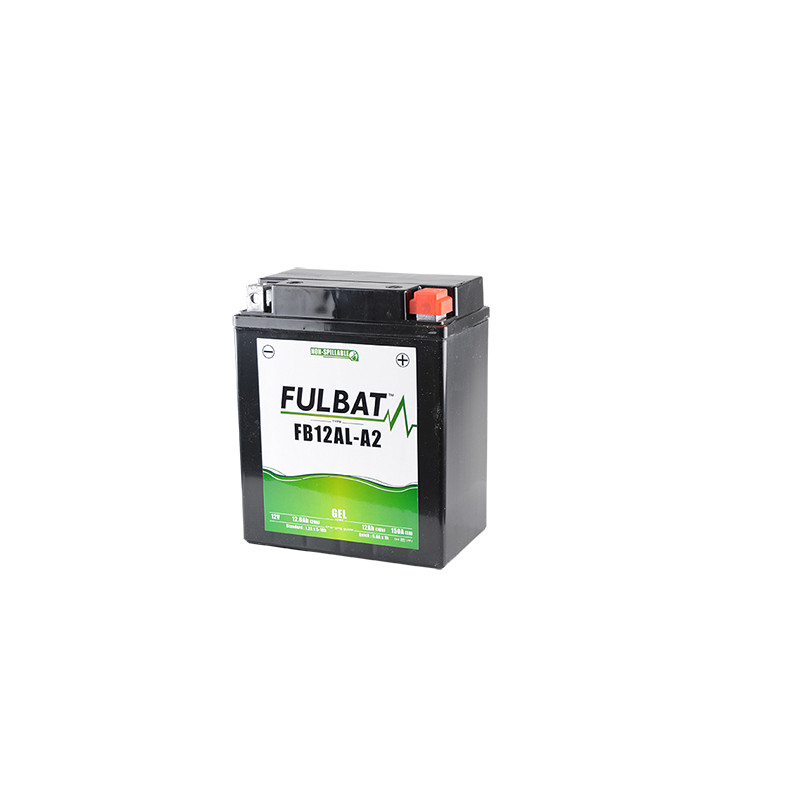 BATTERIE YB12AL-A2 FULBAT 12V12AH LG134 L80 H160 (GEL - SANS ENTRETIEN) Batteries sur le site du spécialiste des deux roues O...