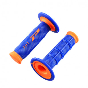 REVETEMENT/POIGNEE PROGRIP 791 ORANGE FLUO/BLEU (PR) DOUBLE DENSITE 115MM Revêtements et Poignées sur le site du spécialiste ...