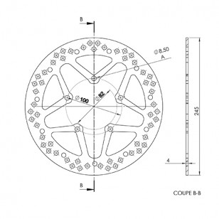 DISQUE FREIN MAXI SCOOTER AV NG ADAPT. 125 MBK/YAMAHA FLAME X/CYGNUS X 2000-2011 (D.245) MAXI-SCOOTER sur le site du spéciali...