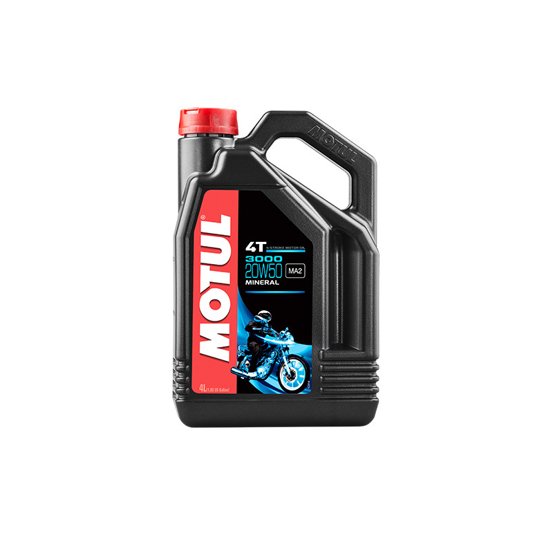 HUILE MOTEUR 4T MOTUL 3000 20W50 (4L) LUBRIFIANTS sur le site du spécialiste des deux roues O-TAKET.COM