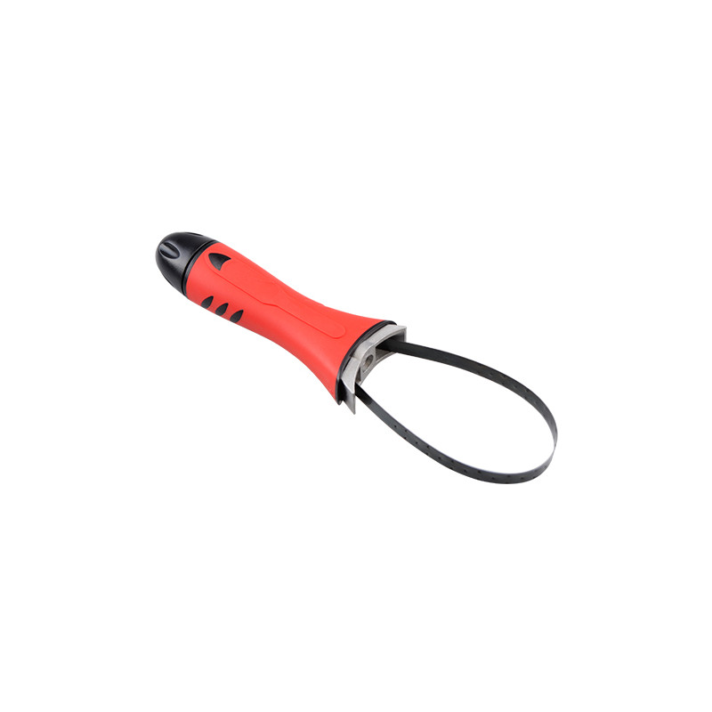 OUTIL DEMONTE FILTRE A HUILE A RUBAN (DIA 65 A105) - MANCHE PLASTIQUE ATELIER sur le site du spécialiste des deux roues O-TAK...