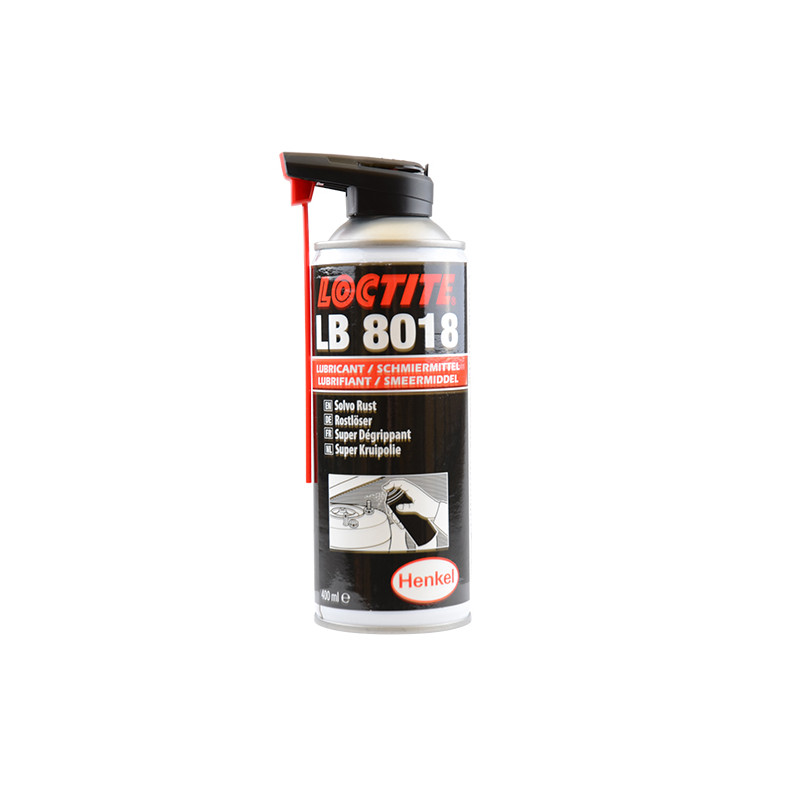 SUPER DEGRIPPANT LOCTITE LB 8018 400ML (AEROSOL) JET DOUBLE POSITION ATELIER sur le site du spécialiste des deux roues O-TAKE...