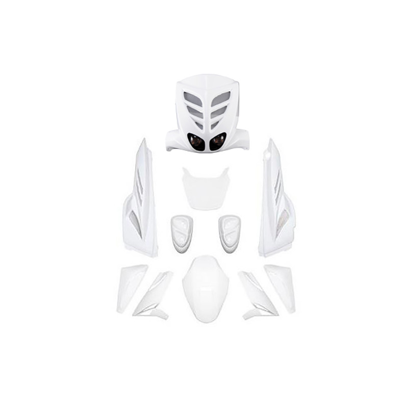 CARROSSERIE SCOOTER BCD KIT ADAPT. STUNT/SLIDER BLANC (7 PIECES) HOMOLOGUE SCOOTER sur le site du spécialiste des deux roues ...