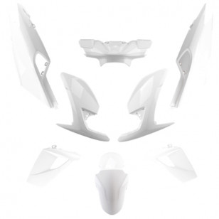 CARROSSERIE SCOOTER / MAXI SCOOTER TUN'R KIT ADAPT. 50 / 125 PEUGEOT SPEEDFIGHT 4 BLANC (8 PCS) Carrosseries sur le site du s...