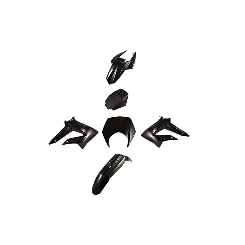 CARROSSERIE MOTO TUN'R KIT ADAPT. DERBI SENDA DRD RACING 2011→ / RCR / SMT 2011-2017 NOIR (6 PC) Carrosseries sur le site du ...