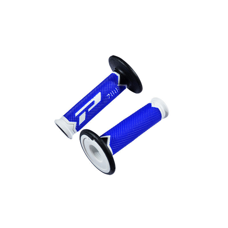 REVETEMENT/POIGNEE PROGRIP 788 BLEU/BLANC (PR) TRIPLE DENSITE 115MM Revêtements et Poignées sur le site du spécialiste des de...