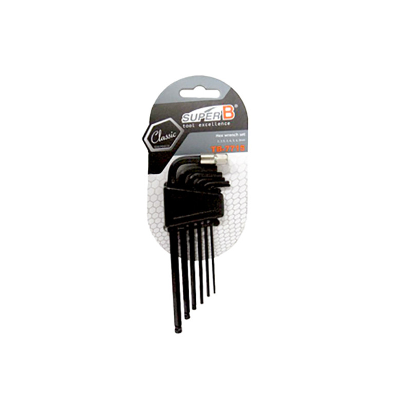 OUTIL CLE ALLEN SUPER B TB-7715 EN 2/2.5/3/4/5/6/8MM (JEU 7 CLES) (CLASSIC) ATELIER sur le site du spécialiste des deux roues...