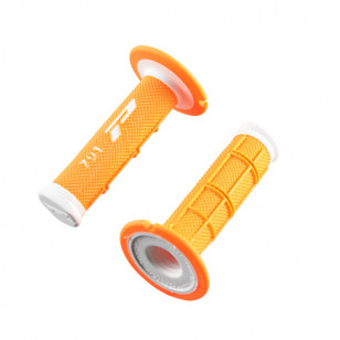 REVETEMENT/POIGNEE PROGRIP 791 BLANC/ORANGE FLUO (PR) DOUBLE DENSITE 115MM Revêtements et Poignées sur le site du spécialiste...