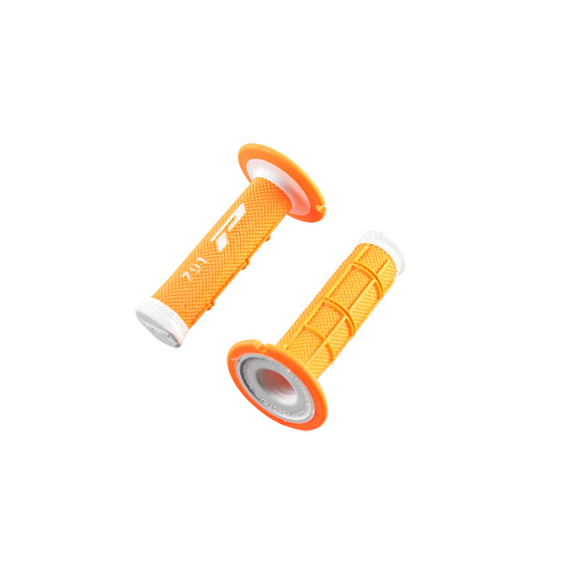 REVETEMENT/POIGNEE PROGRIP 791 BLANC/ORANGE FLUO (PR) DOUBLE DENSITE 115MM Revêtements et Poignées sur le site du spécialiste...