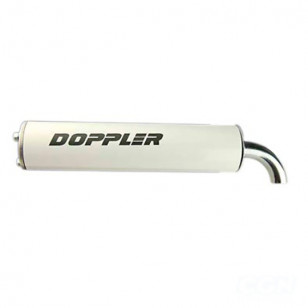 SILENCIEUX / CARTOUCHE SCOOTER DOPPLER S3R BLANC ADAPT. BOOSTER / SPEEDFIGHT / NITRO / TYPHOON (D60) Échappements sur le site...