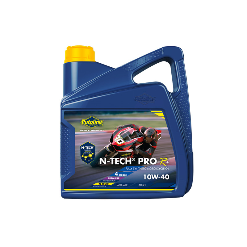 HUILE MOTEUR 4T PUTOLINE MOTO N-TECH PRO R+ 10W40 100% SYNTHESE (4L) ATELIER sur le site du spécialiste des deux roues O-TAKE...