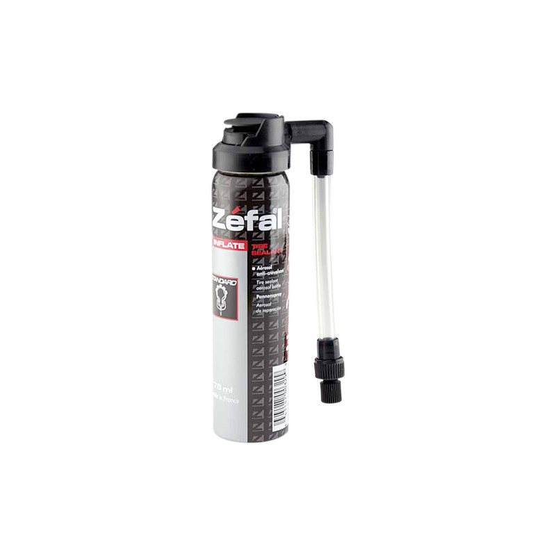 BOMBE ANTI-CREVAISON VELO ZEFAL 75ML (RACCORD FLEXIBLE) ATELIER sur le site du spécialiste des deux roues O-TAKET.COM