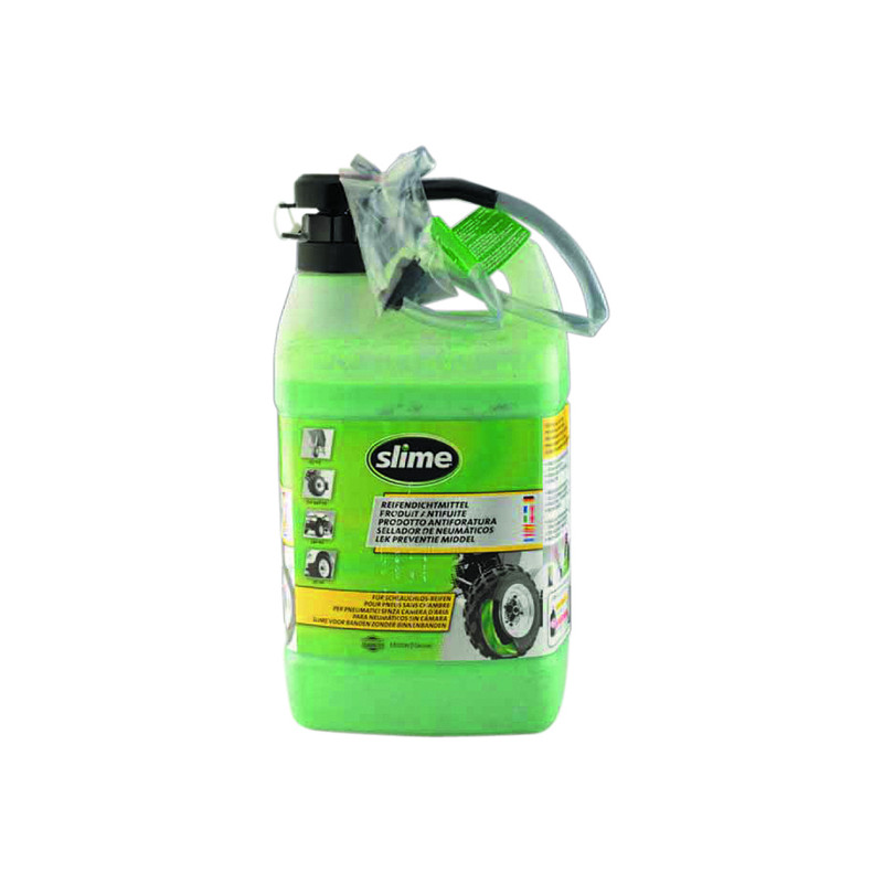 LIQUIDE PREVENTIF ANTI CREVAISON SLIME (BIDON 3.8L) AVEC POMPE DOSEUSE ATELIER sur le site du spécialiste des deux roues O-TA...