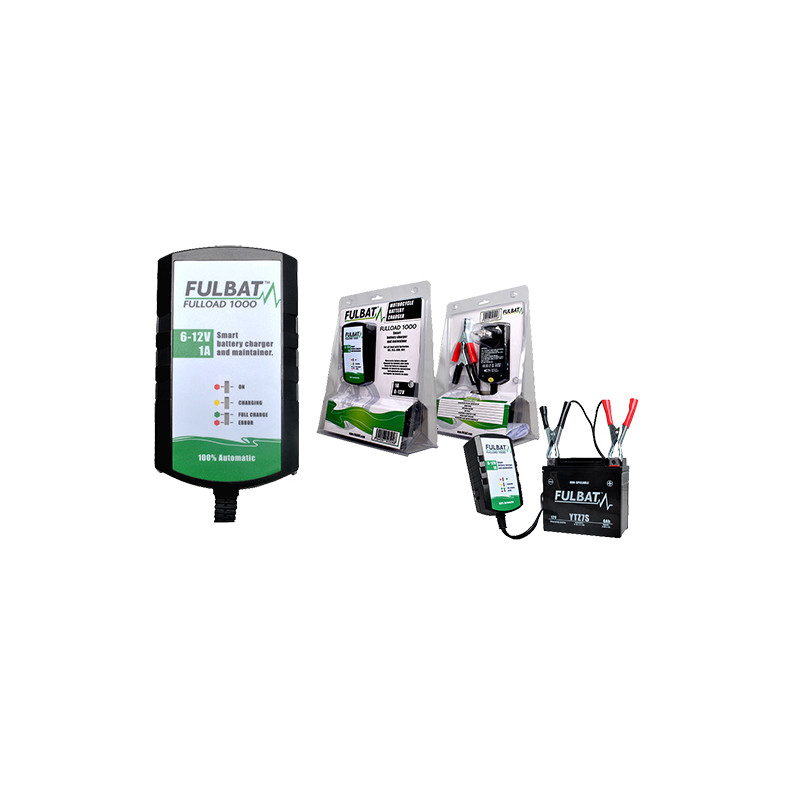 CHARGEUR BATTERIE FULBAT FULLOAD 1000 - 6V/12V 1A (POUR BATTERIE DE 2 A 20 AH) Batteries sur le site du spécialiste des deux ... CHARGEUR BATTERIE FULBAT FULLOAD 1000 - 6V/12V 1A (POUR BATTERIE DE 2 A 20 AH) Batteries sur le site du spécialiste des deux ...