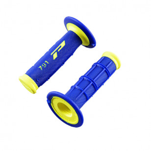 REVETEMENT/POIGNEE PROGRIP 791 JAUNE FLUO/BLEU (PR) DOUBLE DENSITE 115MM Revêtements et Poignées sur le site du spécialiste d...