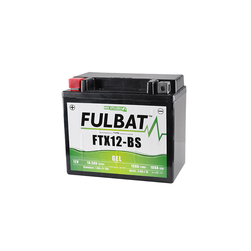 BATTERIE YTX12-BS FULBAT 12V10AH LG150 L87 H130 (GEL - SANS ENTRETIEN) ACTIVEE USINE Batteries sur le site du spécialiste des... BATTERIE YTX12-BS FULBAT 12V10AH LG150 L87 H130 (GEL - SANS ENTRETIEN) ACTIVEE USINE Batteries sur le site du spécialiste des...