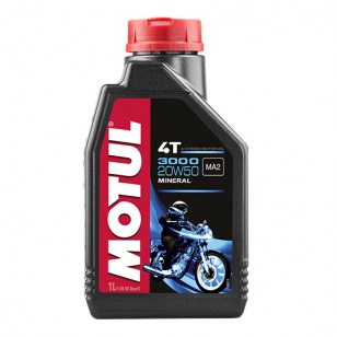 HUILE MOTEUR 4T MOTUL 3000 20W50 (1L) LUBRIFIANTS sur le site du spécialiste des deux roues O-TAKET.COM