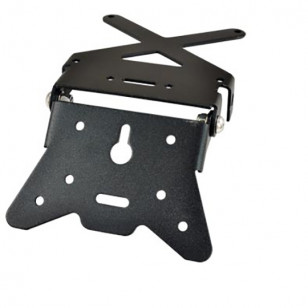 SUPPORT DE PLAQUE ORIENTABLE TUN'R ALUMINIUM NOIR Éclairages sur le site du spécialiste des deux roues O-TAKET.COM