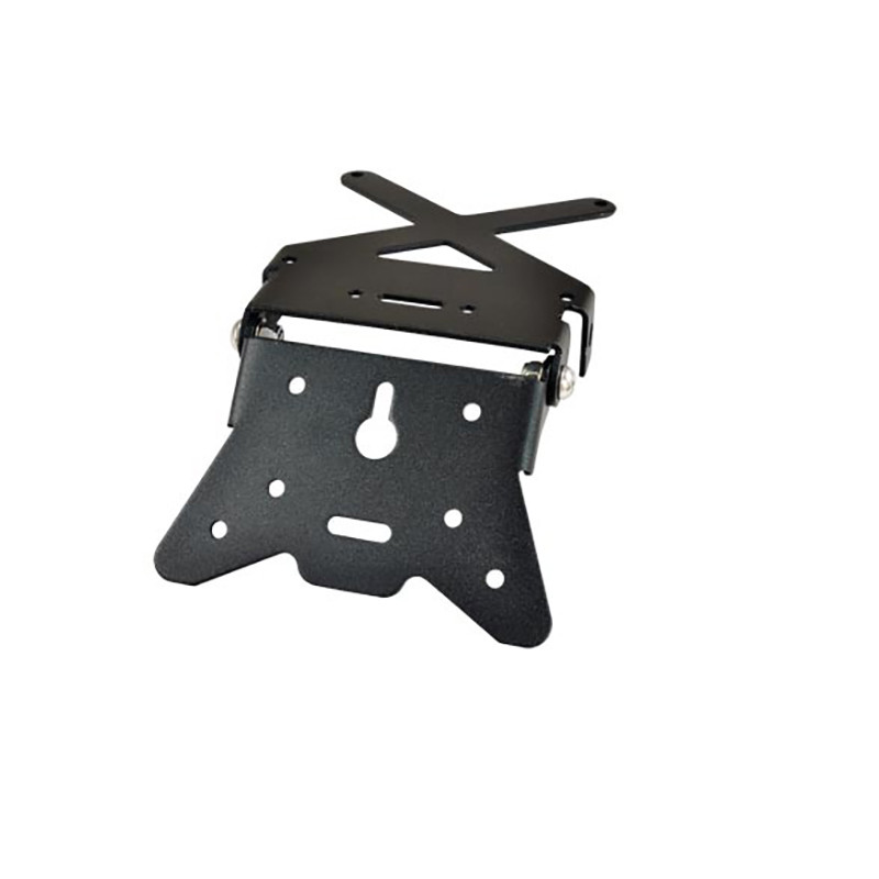 SUPPORT DE PLAQUE ORIENTABLE TUN'R ALUMINIUM NOIR Éclairages sur le site du spécialiste des deux roues O-TAKET.COM