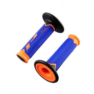 REVETEMENT/POIGNEE PROGRIP 788 ORANGE FLUO/BLEU/NOIR (PR) TRIPLE DENSITE 115MM Revêtements et Poignées sur le site du spécial...