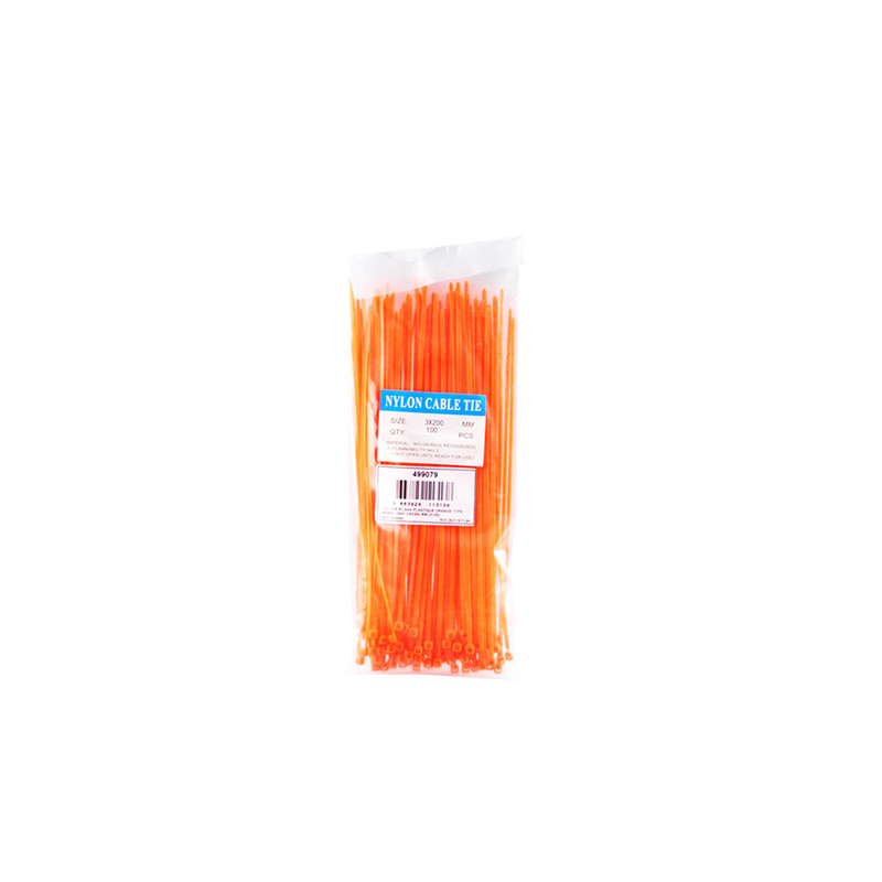 COLLIER RILSAN PLASTIQUE ORANGE LONG 2,6X200 MM (X100) ATELIER sur le site du spécialiste des deux roues O-TAKET.COM