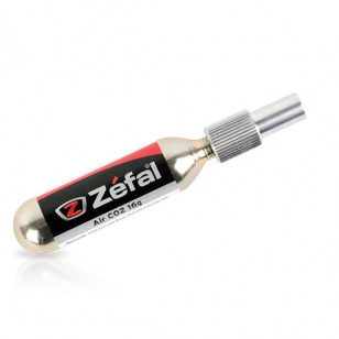 GONFLEUR ZEFAL EZ ADAPTATOR+ CARTOUCHE CO2 16G EMBOUT PRESTA/SCHRADER ATELIER sur le site du spécialiste des deux roues O-TAK...